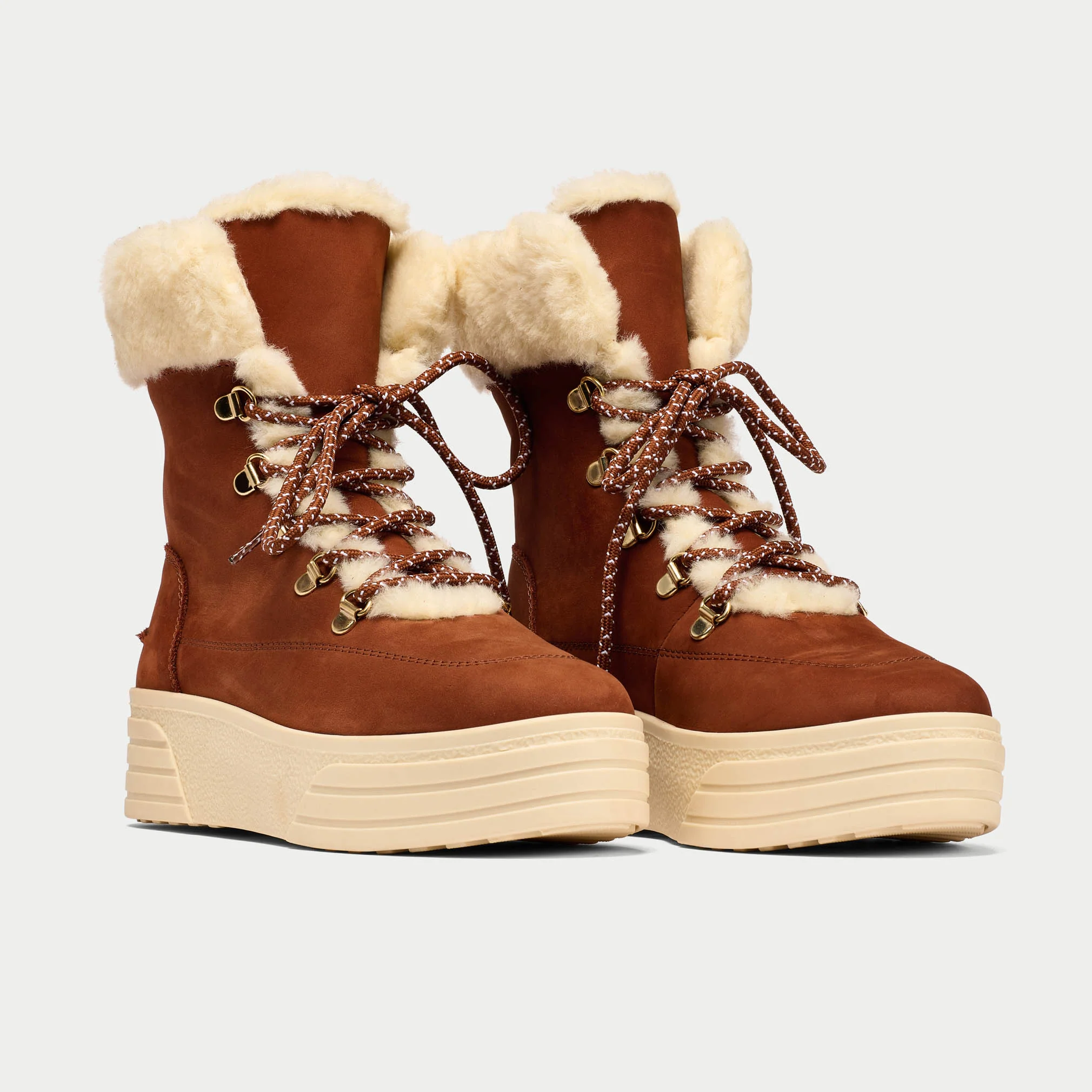 Abbie - Rust Nubuck Leather Boots - Image 3