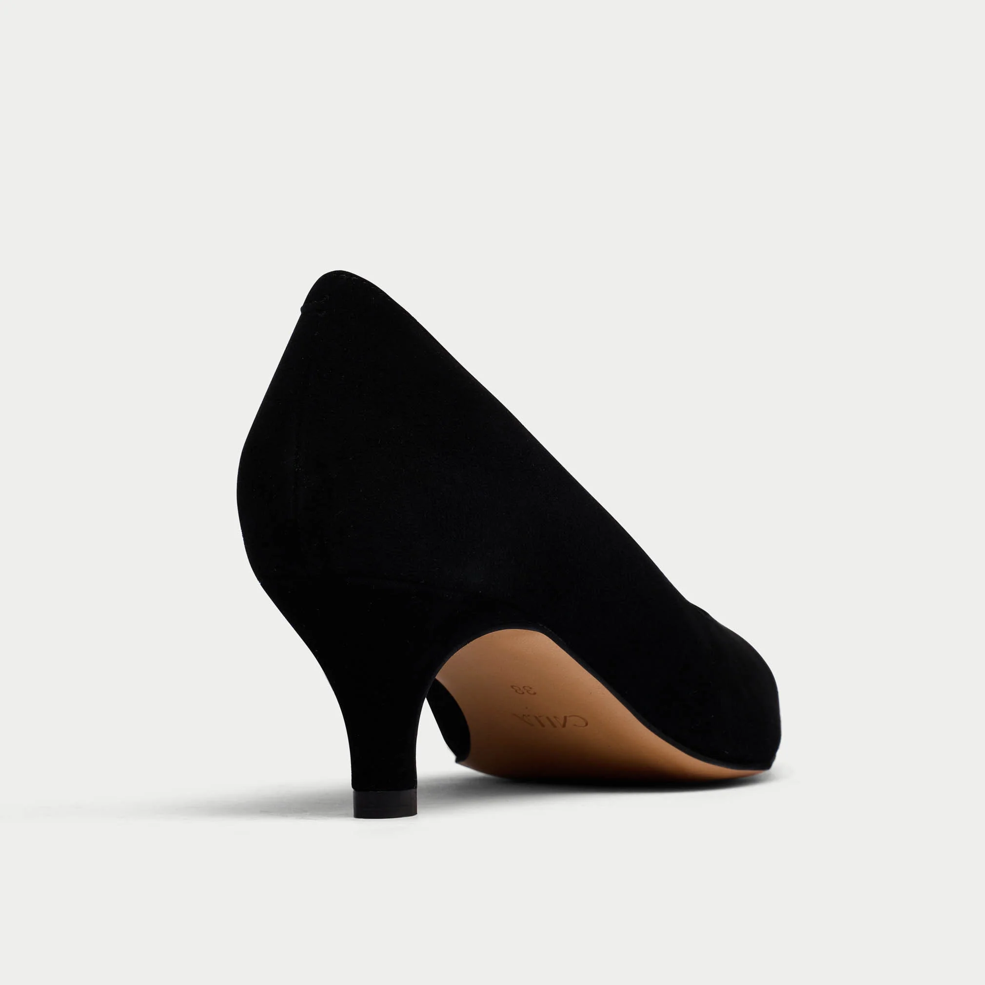 Ava - Black Suede Courts - Image 6