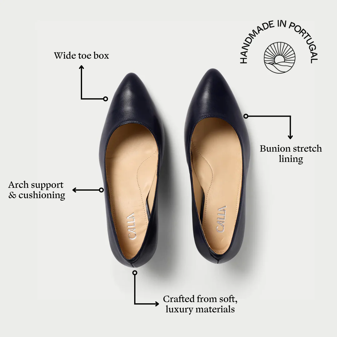 Ava - Navy Leather Courts - Image 4