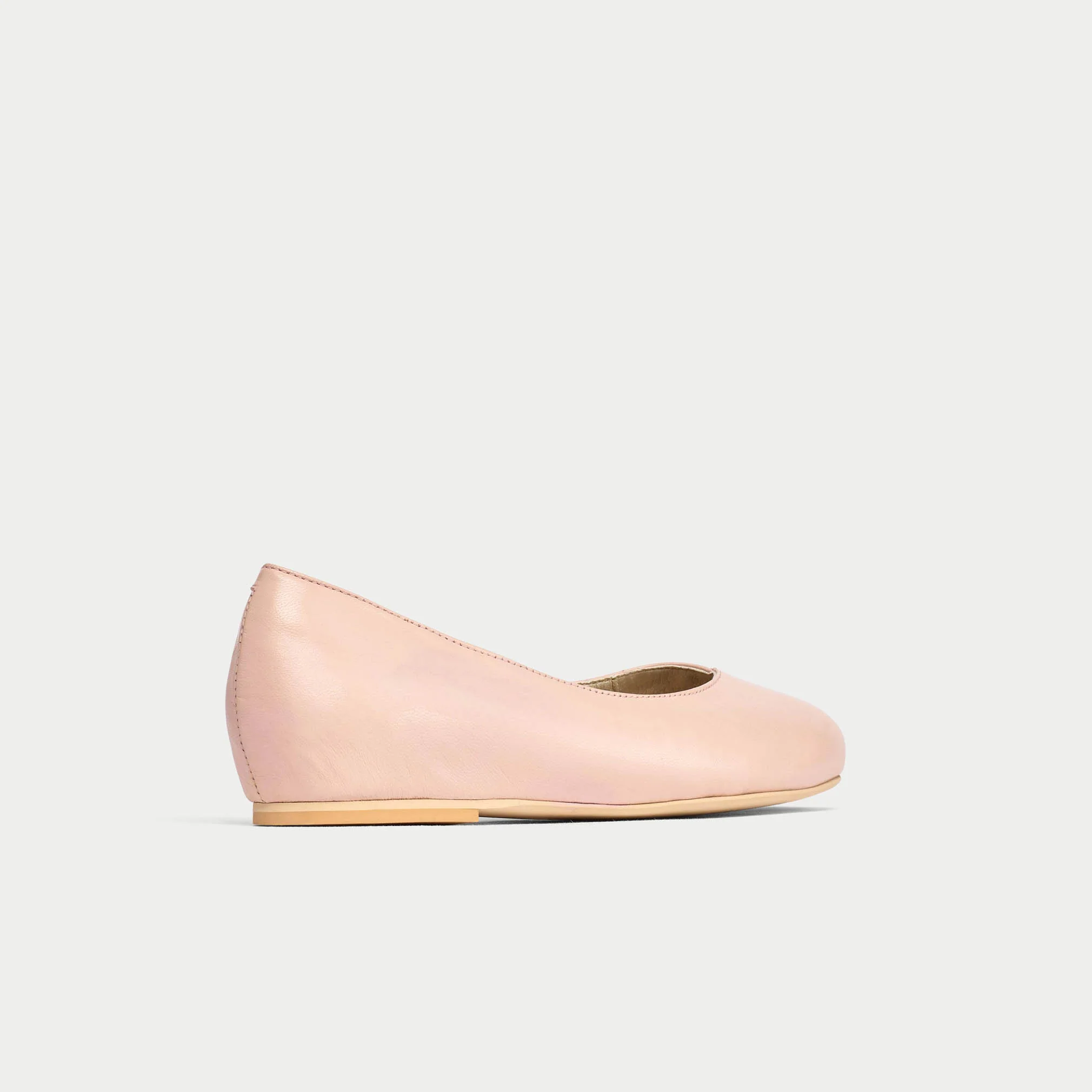 Charlotte - Pale Pink Leather Ballerinas - Image 7