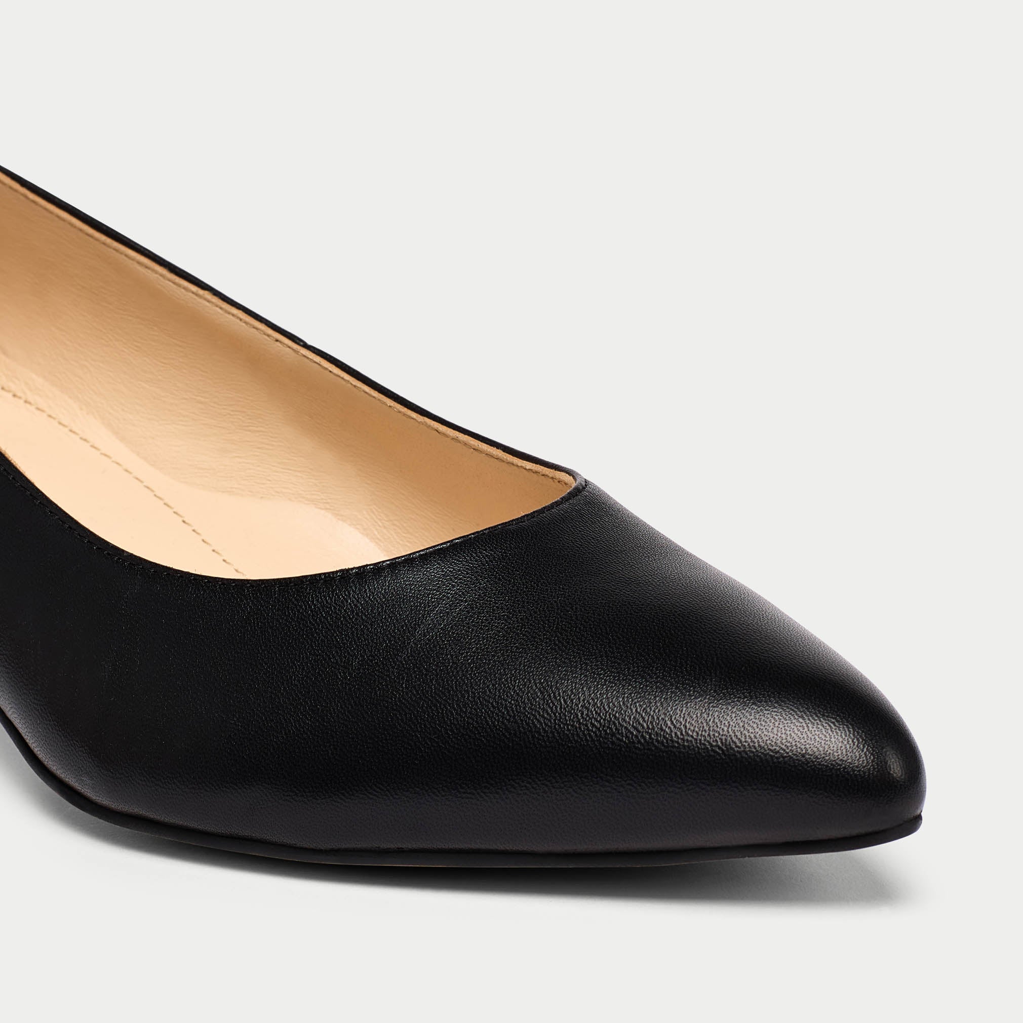 Claudia - Black Leather Courts - Image 5