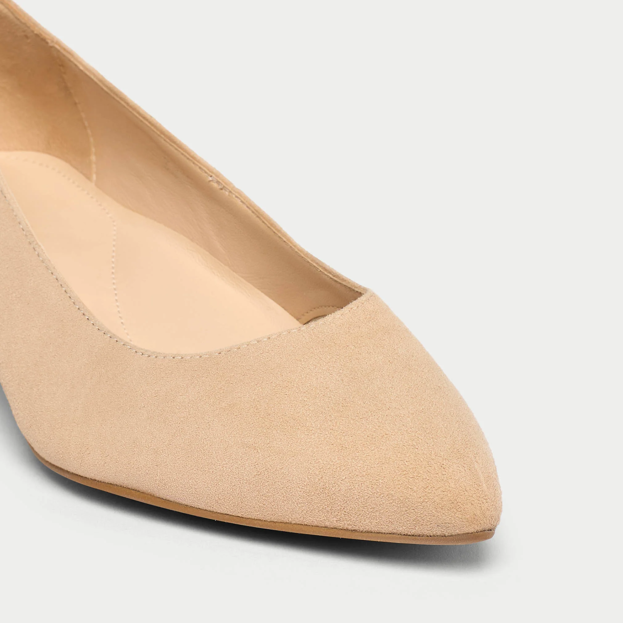 Claudia - Taupe Suede Courts - Image 3