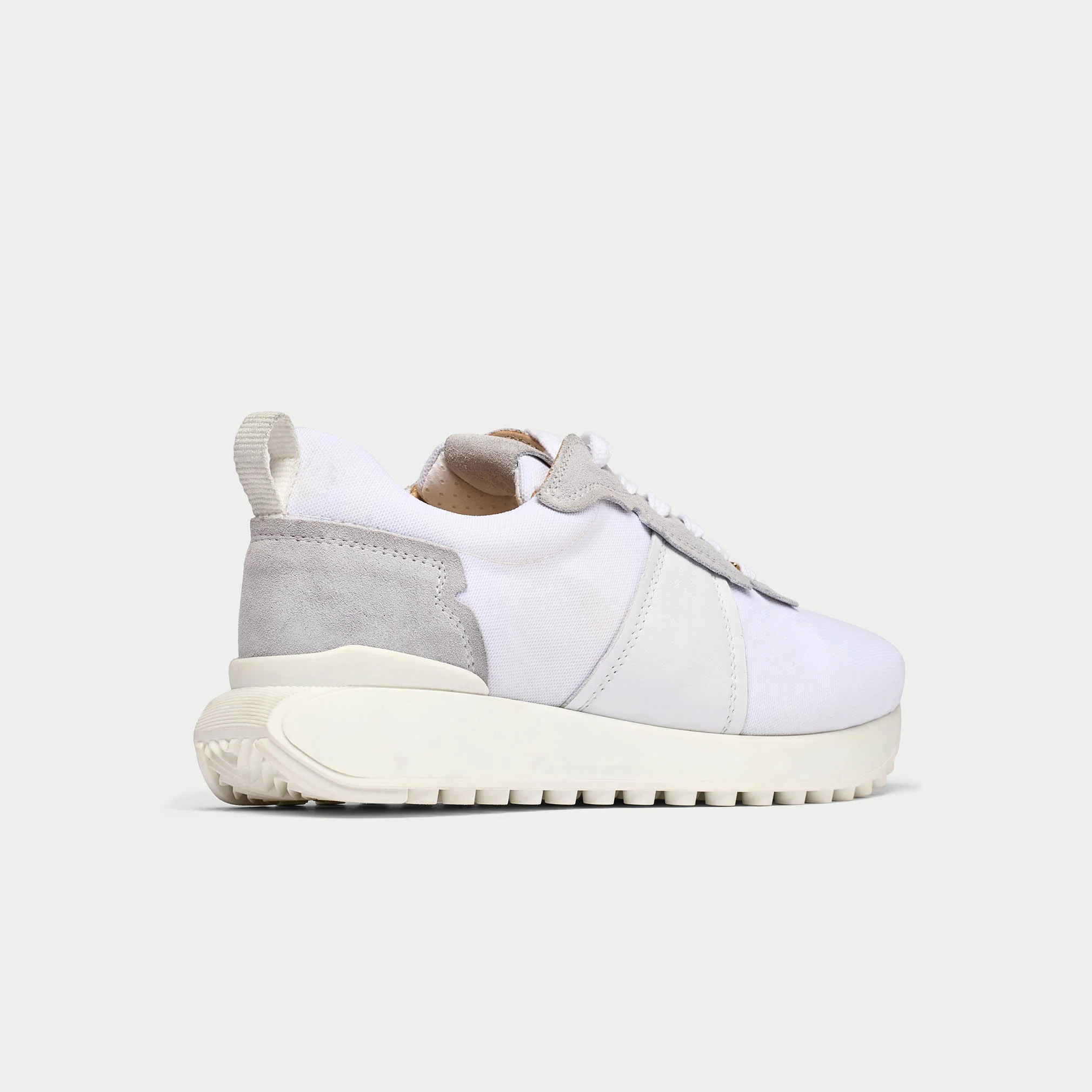 Cosmos - Chunky-Sole White Wide Fit Trainers - Image 8