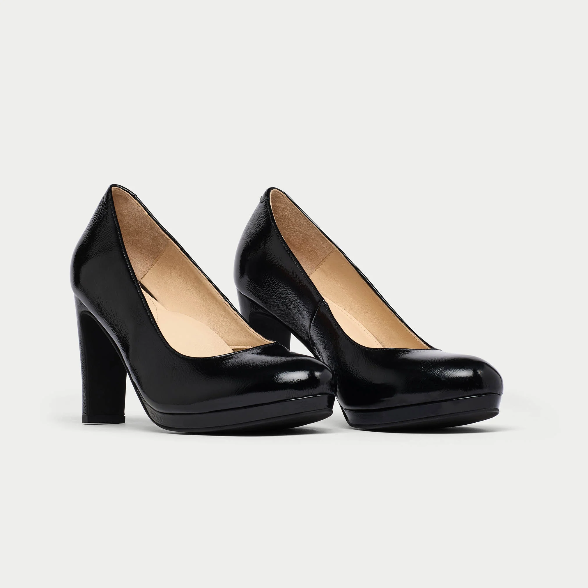 Delilah - Black Shine Leather Courts - Image 5