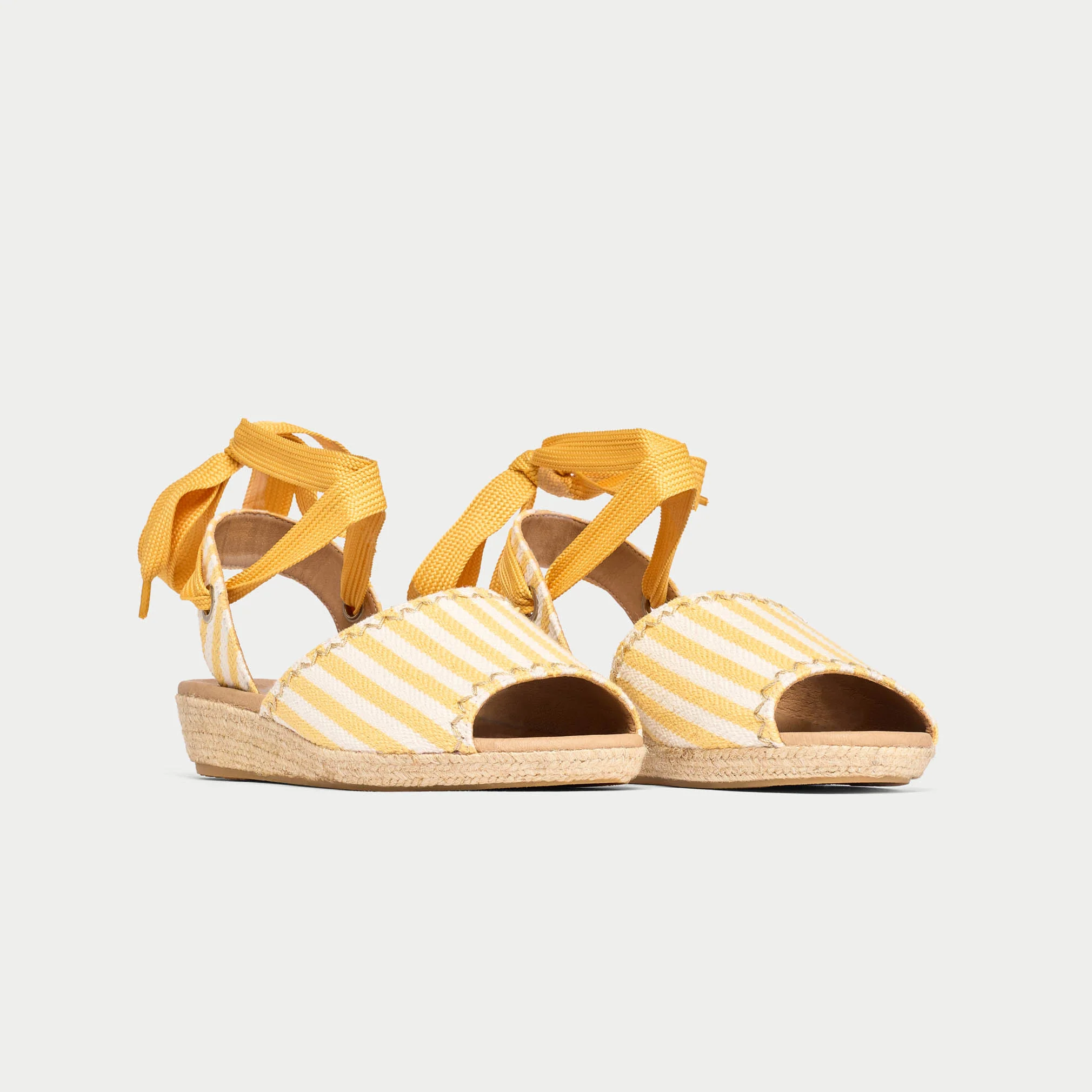 Evelyn - Lemon Canvas Espadrilles - Image 4