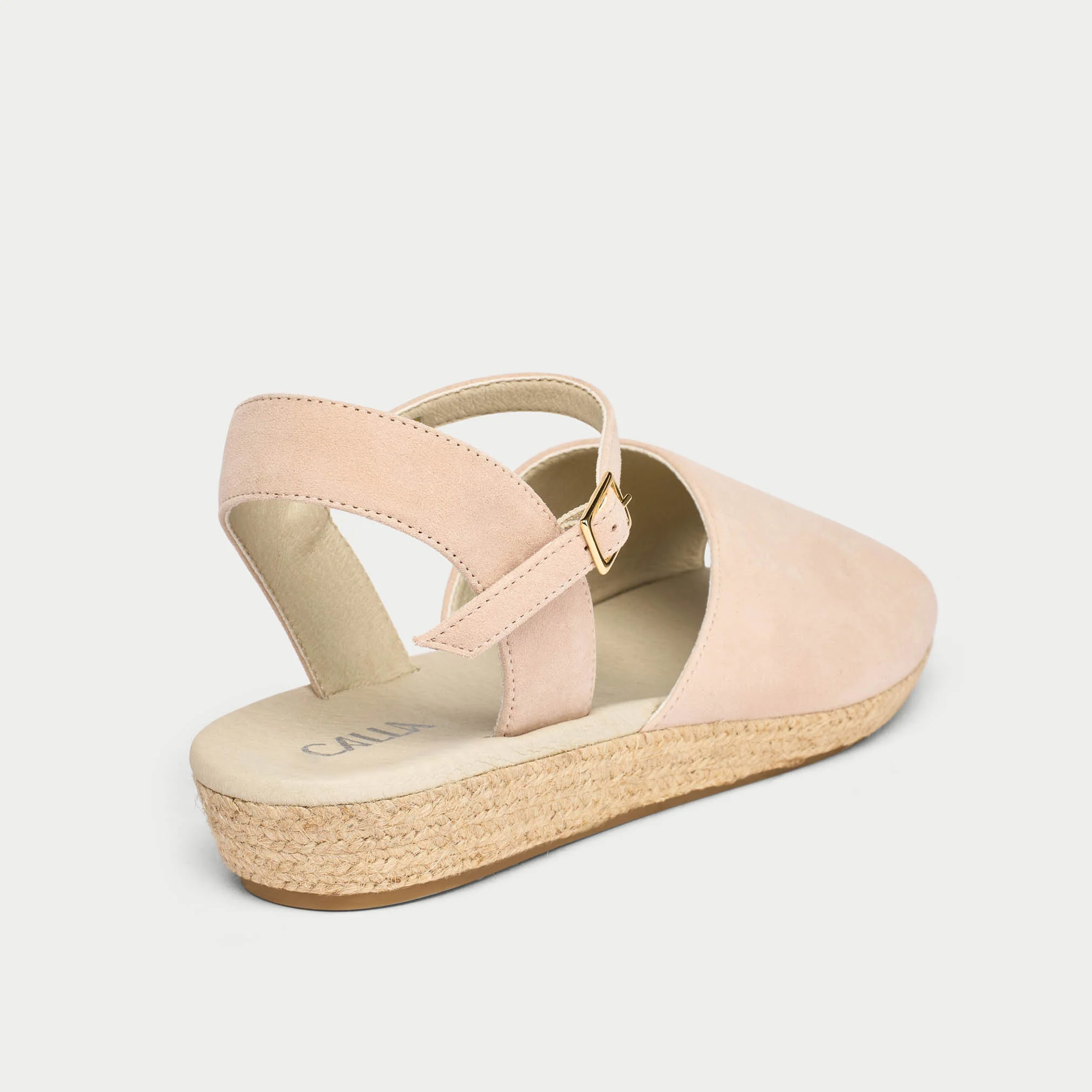 Francesca - Blush Suede Espadrilles - Image 5