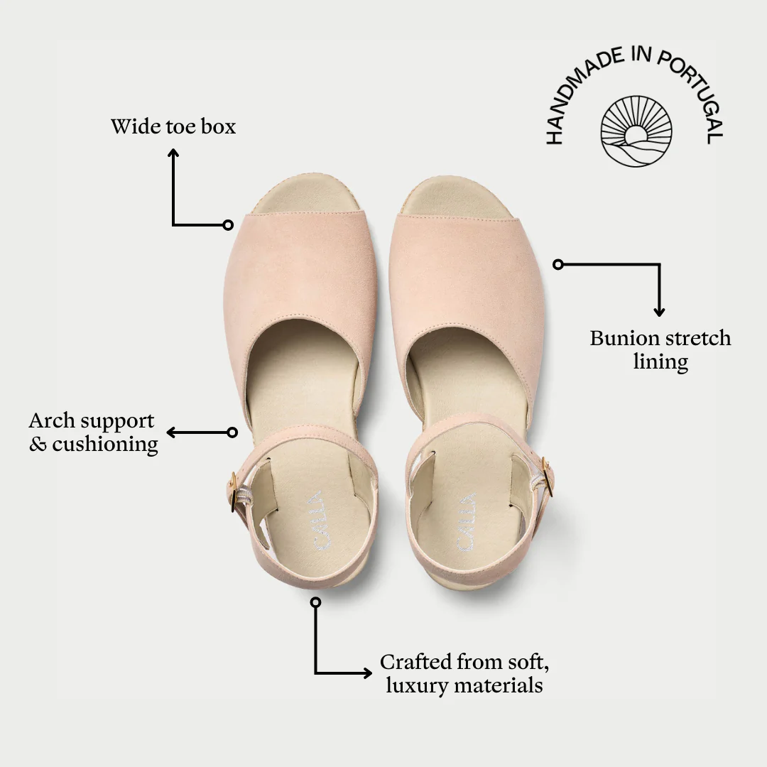 Francesca - Blush Suede Espadrilles - Image 6