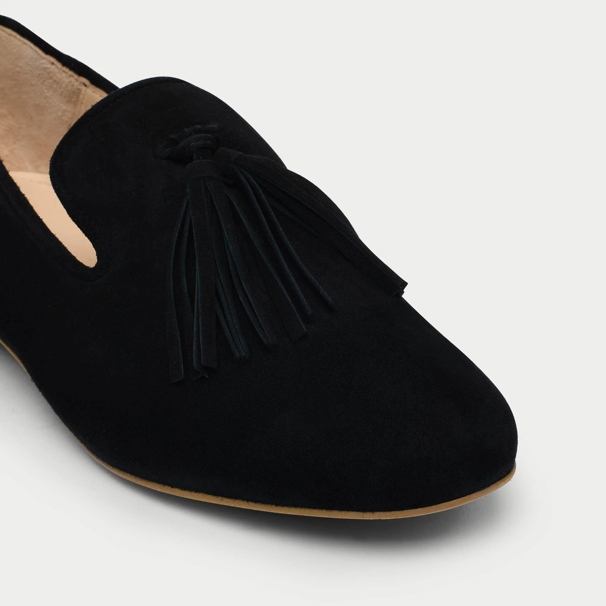 Freya - Black Suede Loafers - Image 5