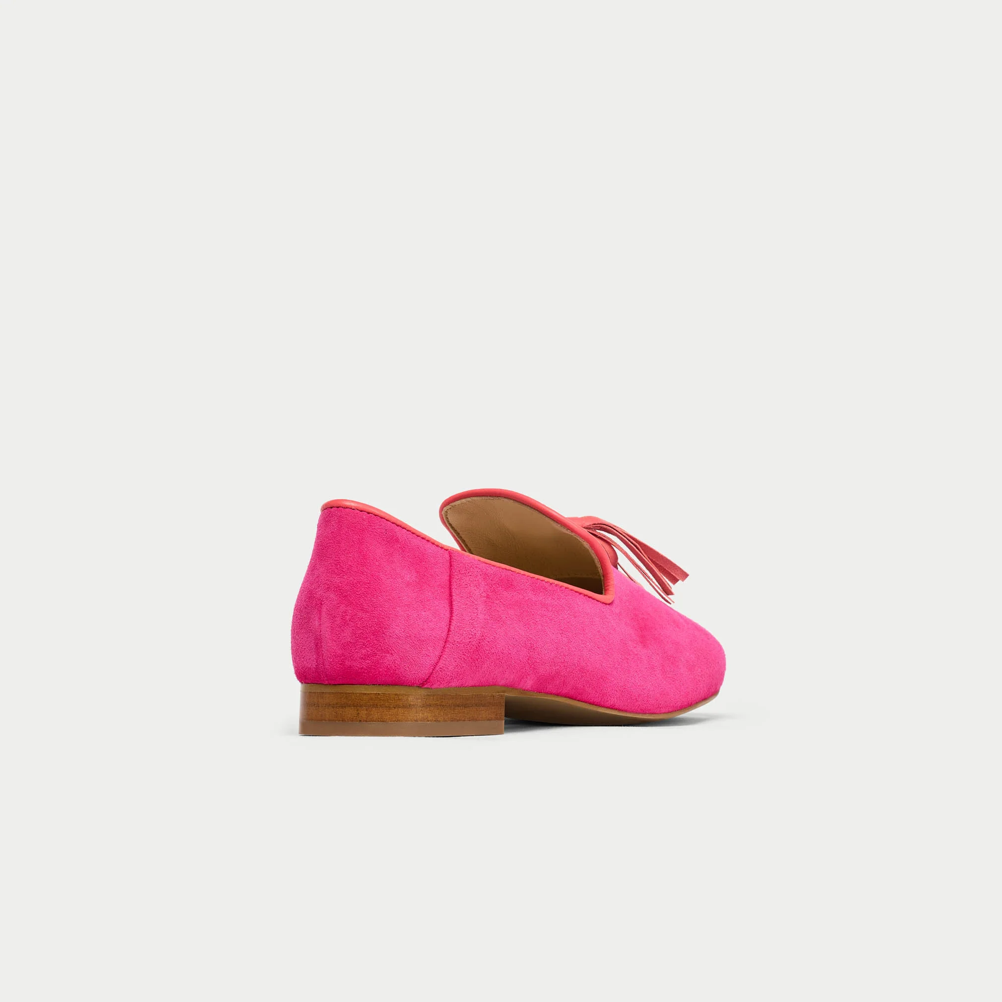 Freya - Fuchsia Suede Loafers - Image 6