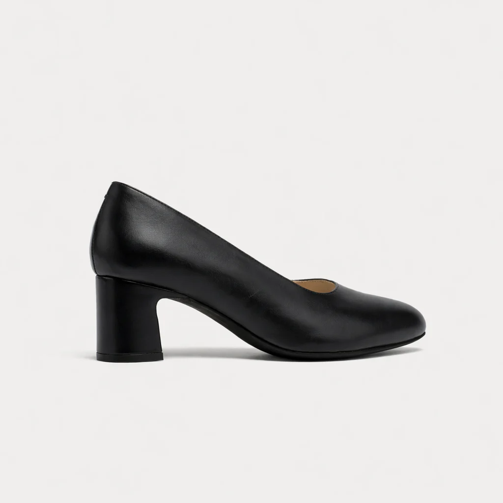 Hallie - Black Leather Courts - Image 6