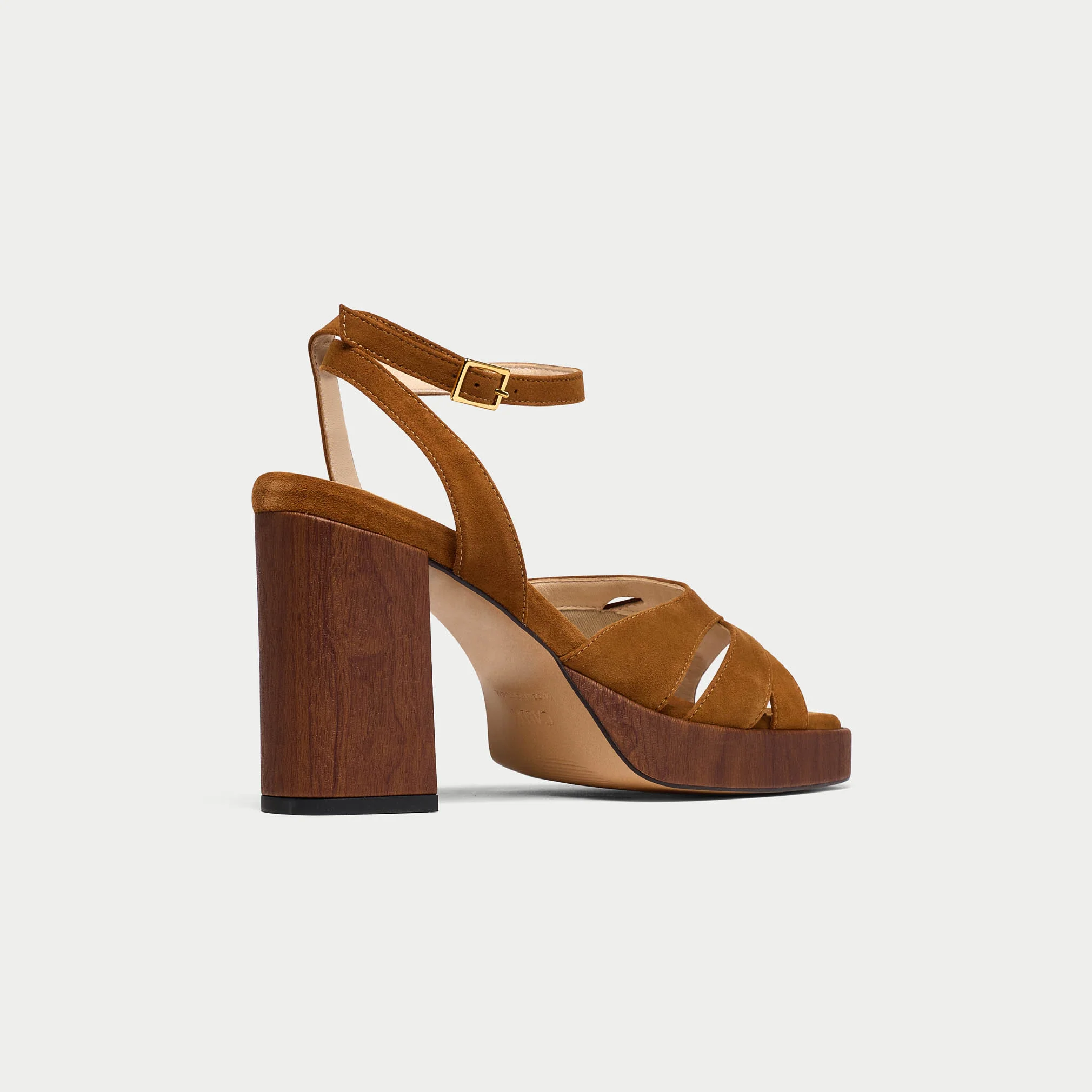 Heather - Tan Suede Block Heels - Image 8