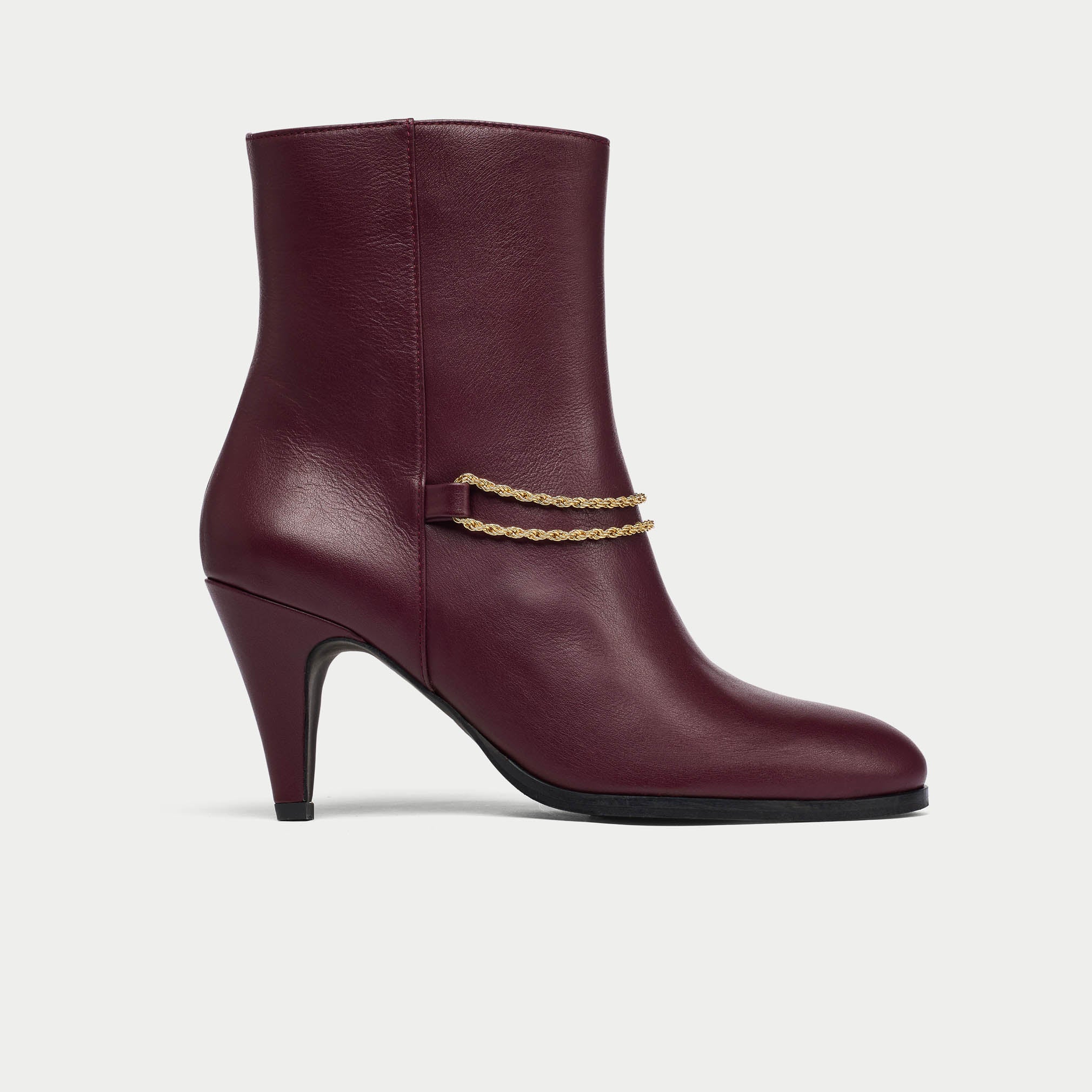Maya - Cherry Leather Boots - Image 7