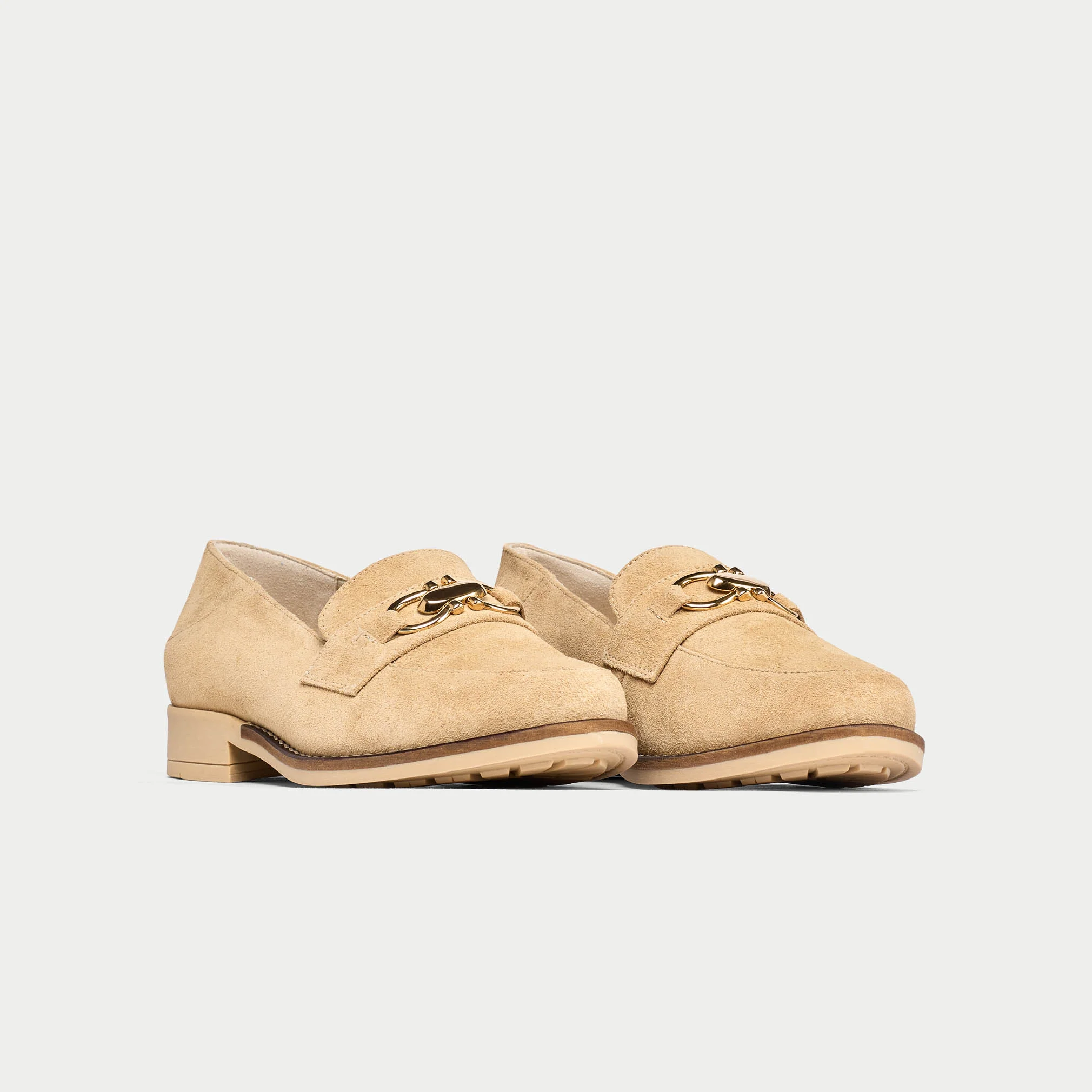 Meredith - Camel Suede Loafers - Image 4
