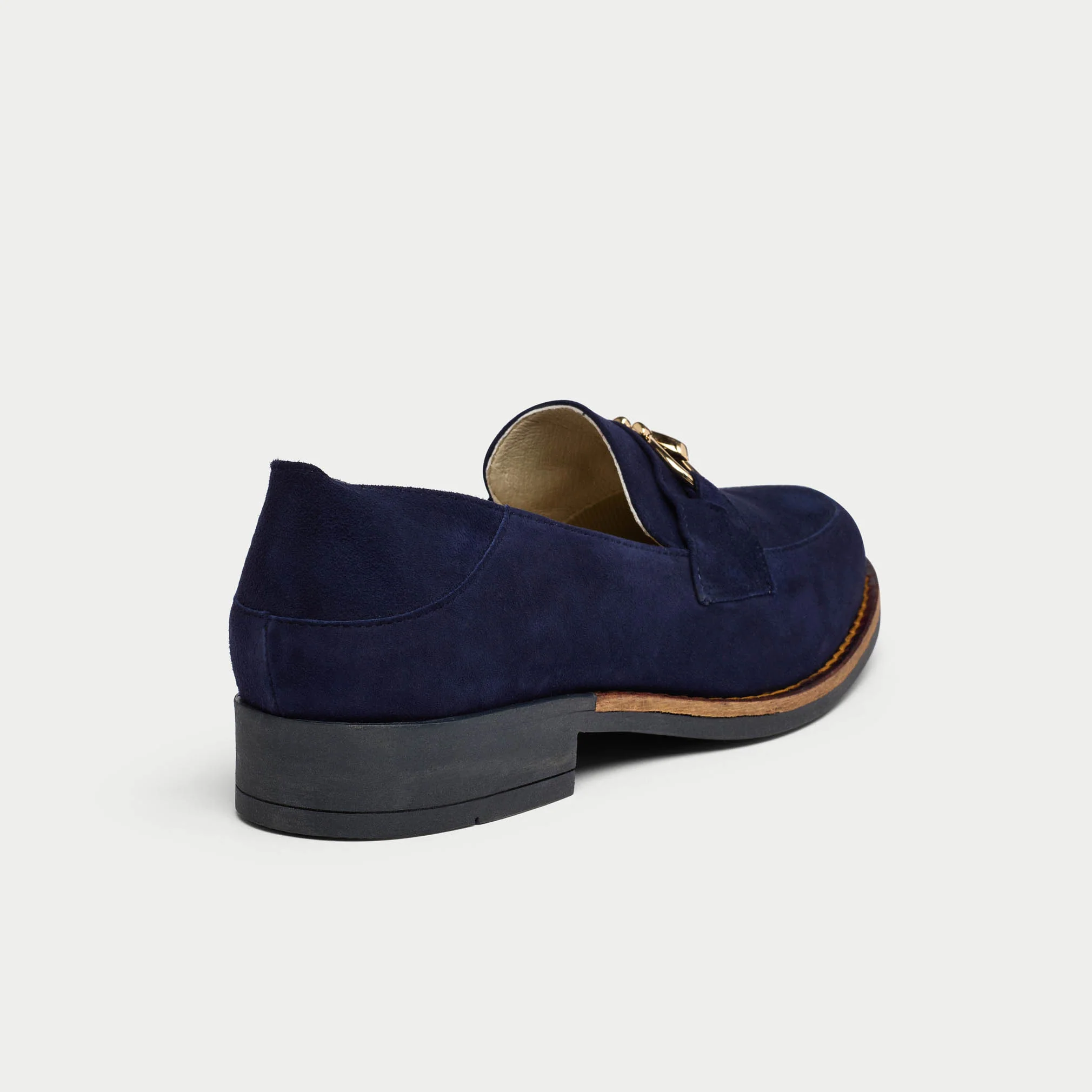 Meredith - Navy Suede Loafers - Image 6