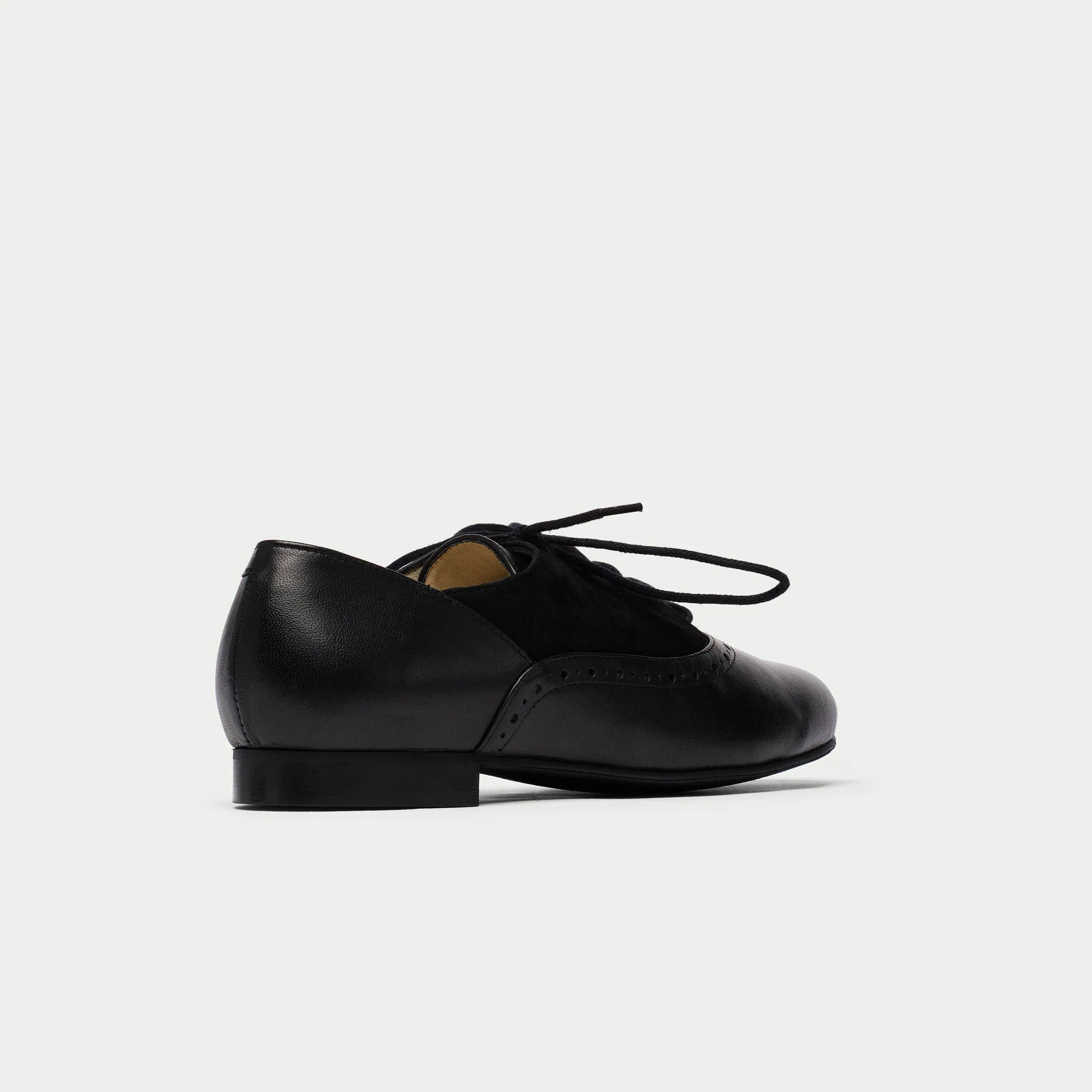 Ophelia - Black Leather Brogues - Image 6