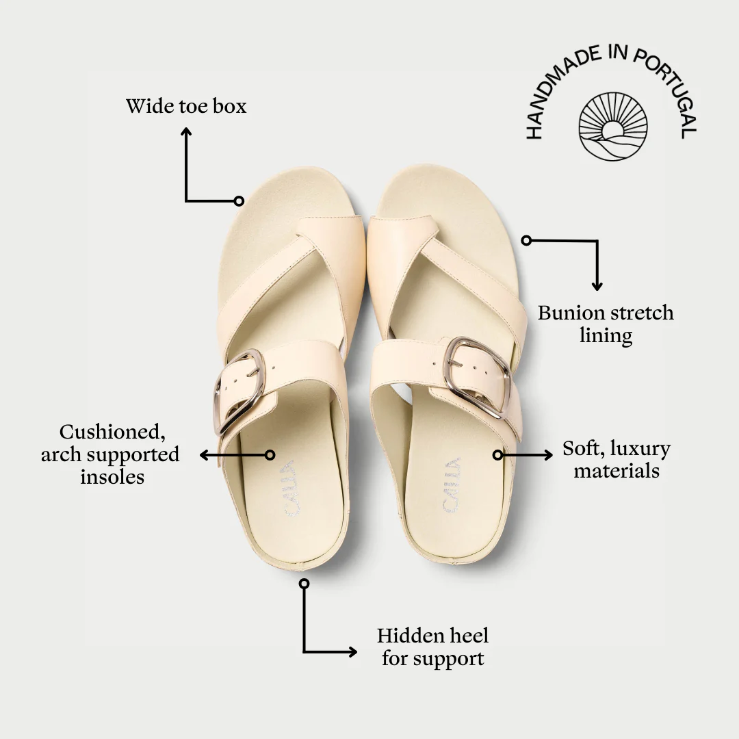 Ruby - Milk Leather Sandals - Image 5