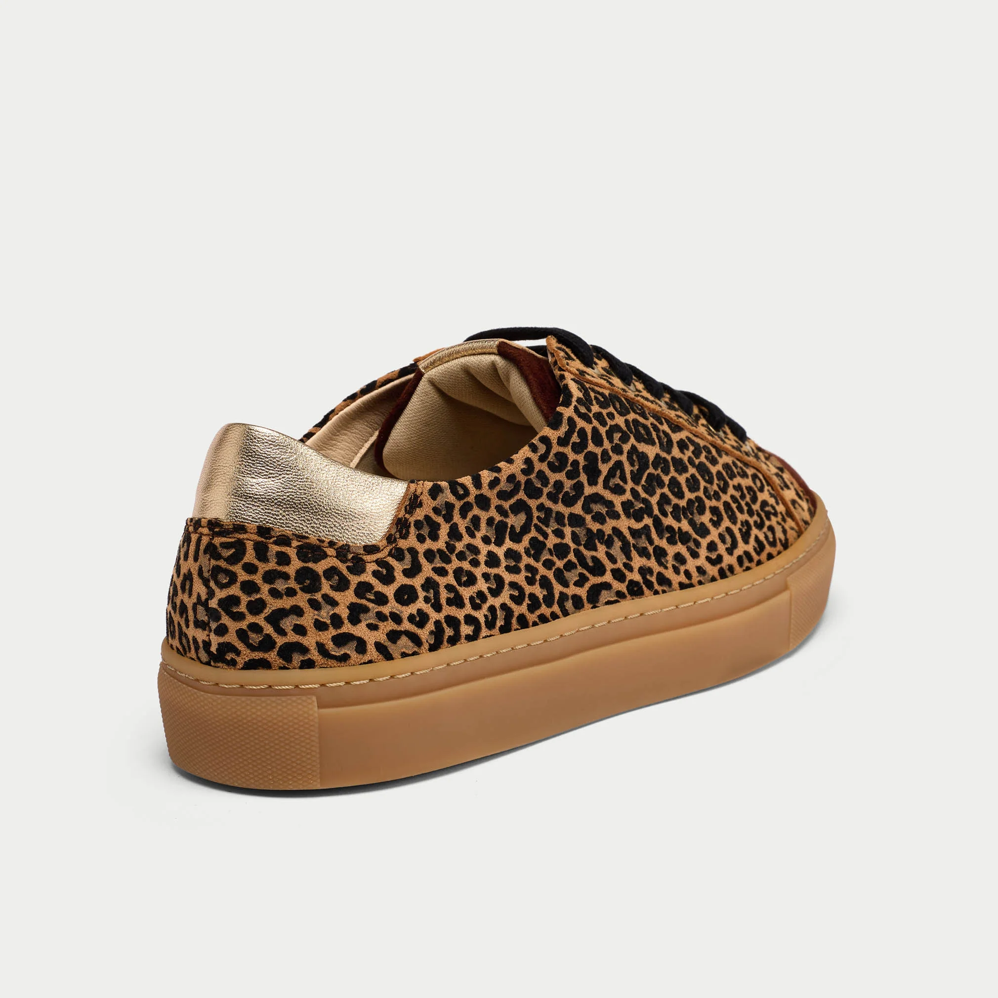 Star - Leopard Suede Wide Fit Trainers - Image 7