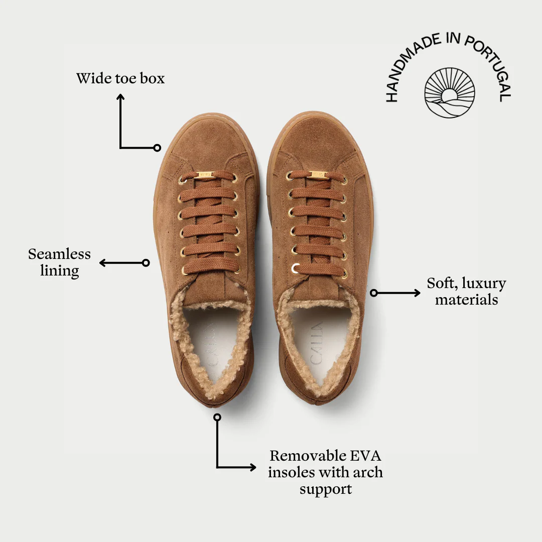 Star - Mocha Borg Wide Fit Trainers - Image 5
